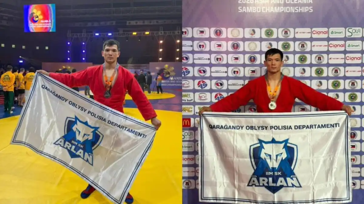 Полицейский из Казахстана завоевал серебро на чемпионате по самбо