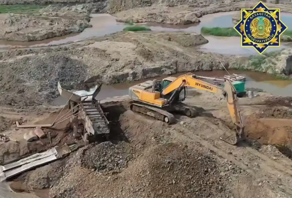Незаконную золотодобычу вновь выявили на востоке Казахстана