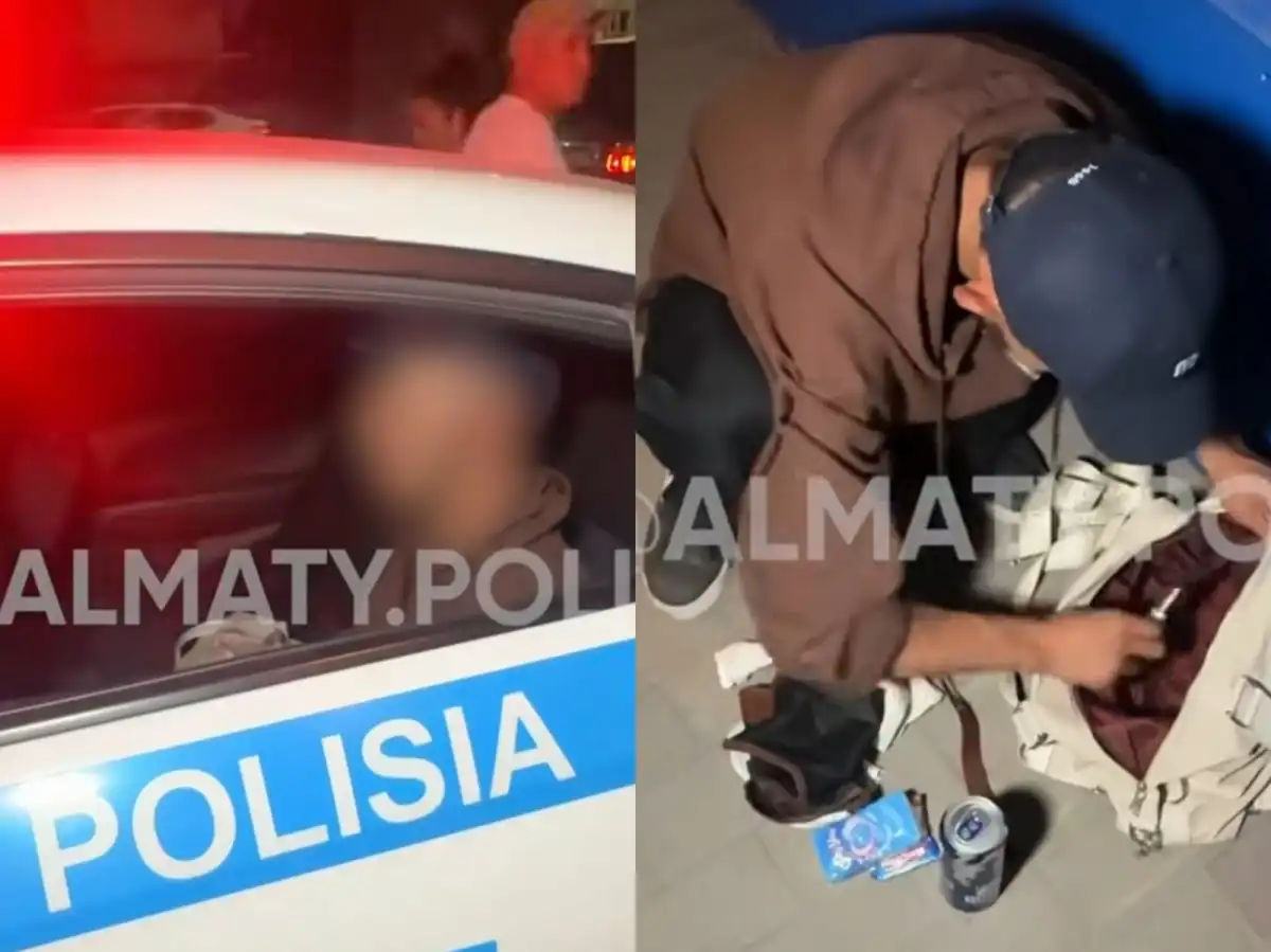 Мужчина с двумя ножами напугал алматинцев