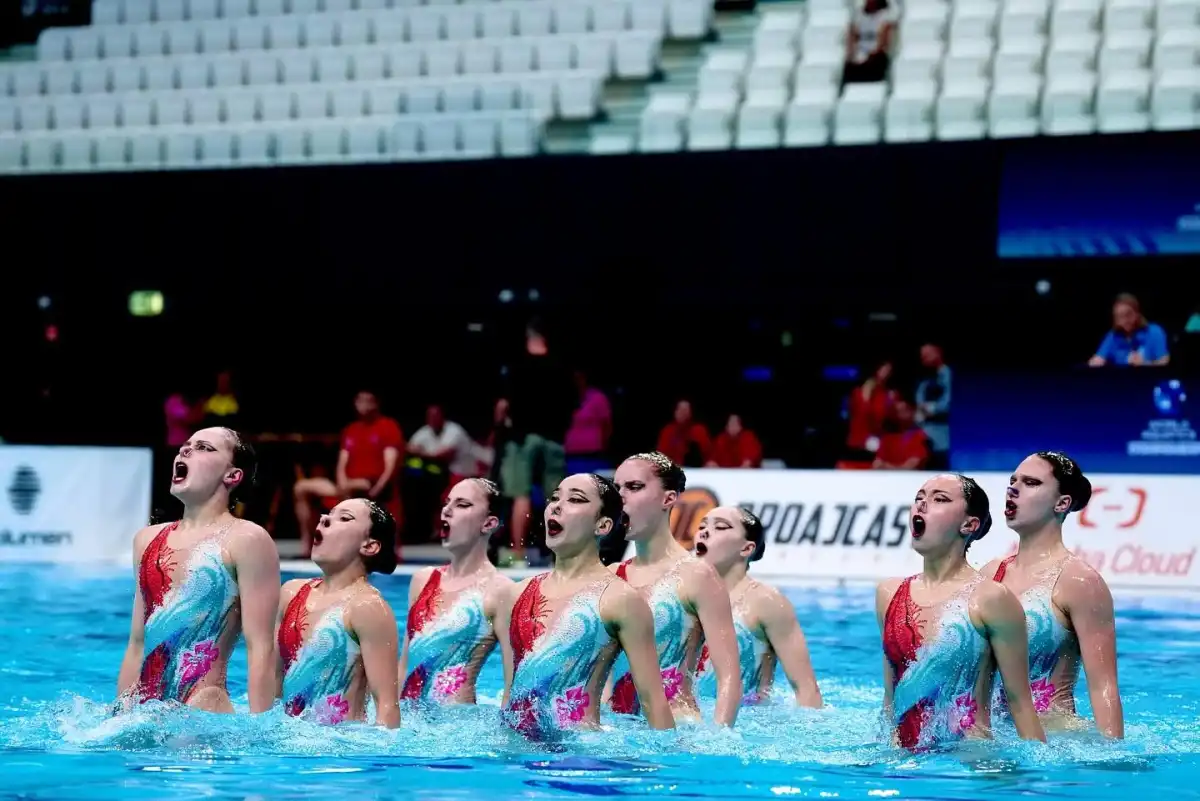 Казахстан завоевал серебро чемпионата мира по артистическому плаванию