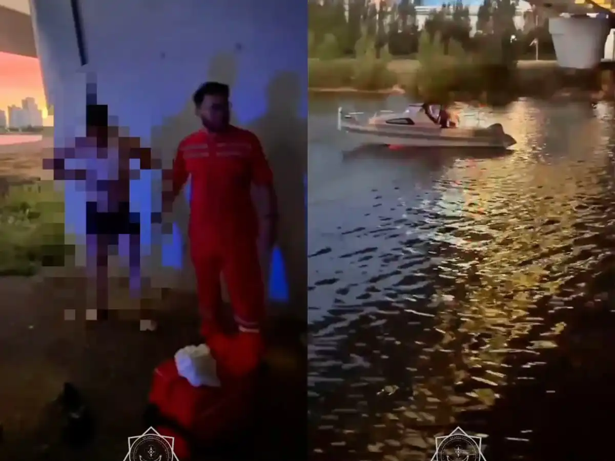 Мужчина попытался переплыть Есиль в Астане и попал в опасную ситуацию