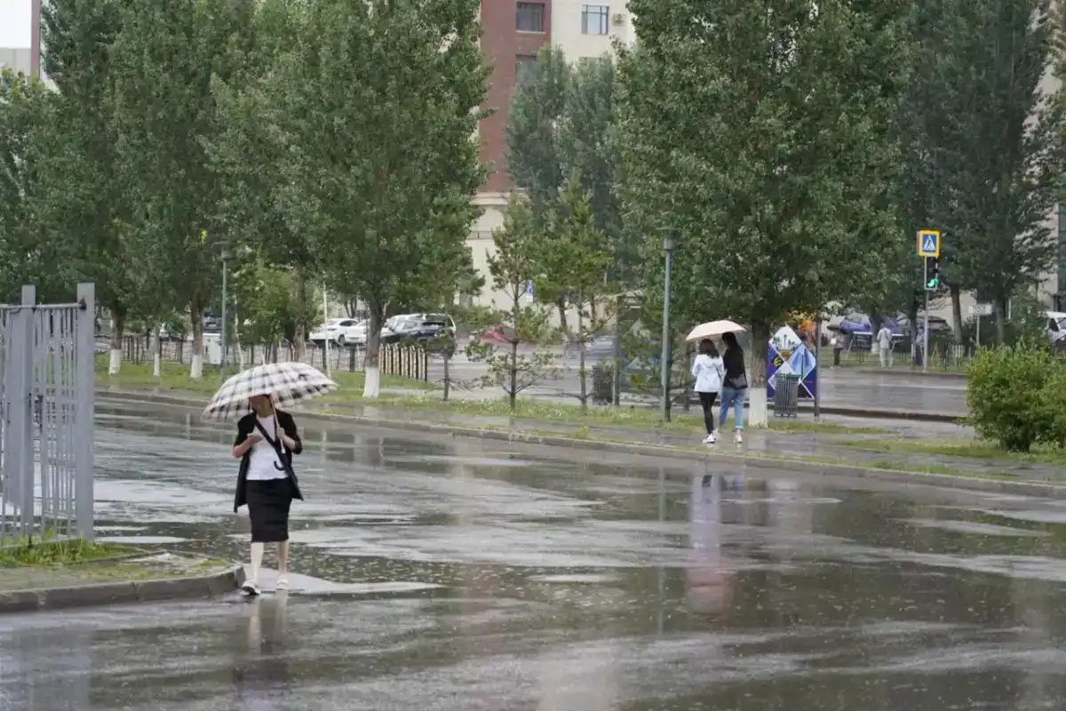 Гроза, дождь и порывы ветра ожидают сегодня астанчан