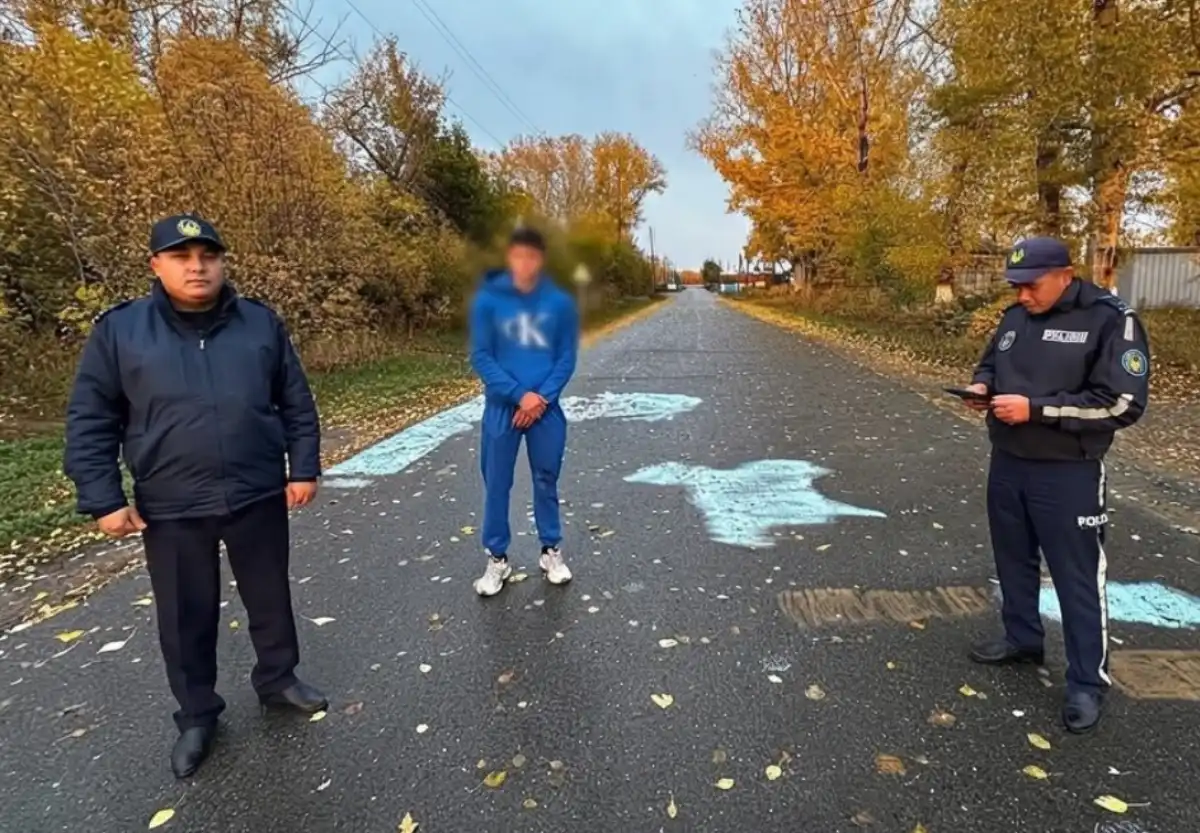 Автора нецензурных надписей на асфальте оштрафовали на 151 тысячу тенге в ВКО